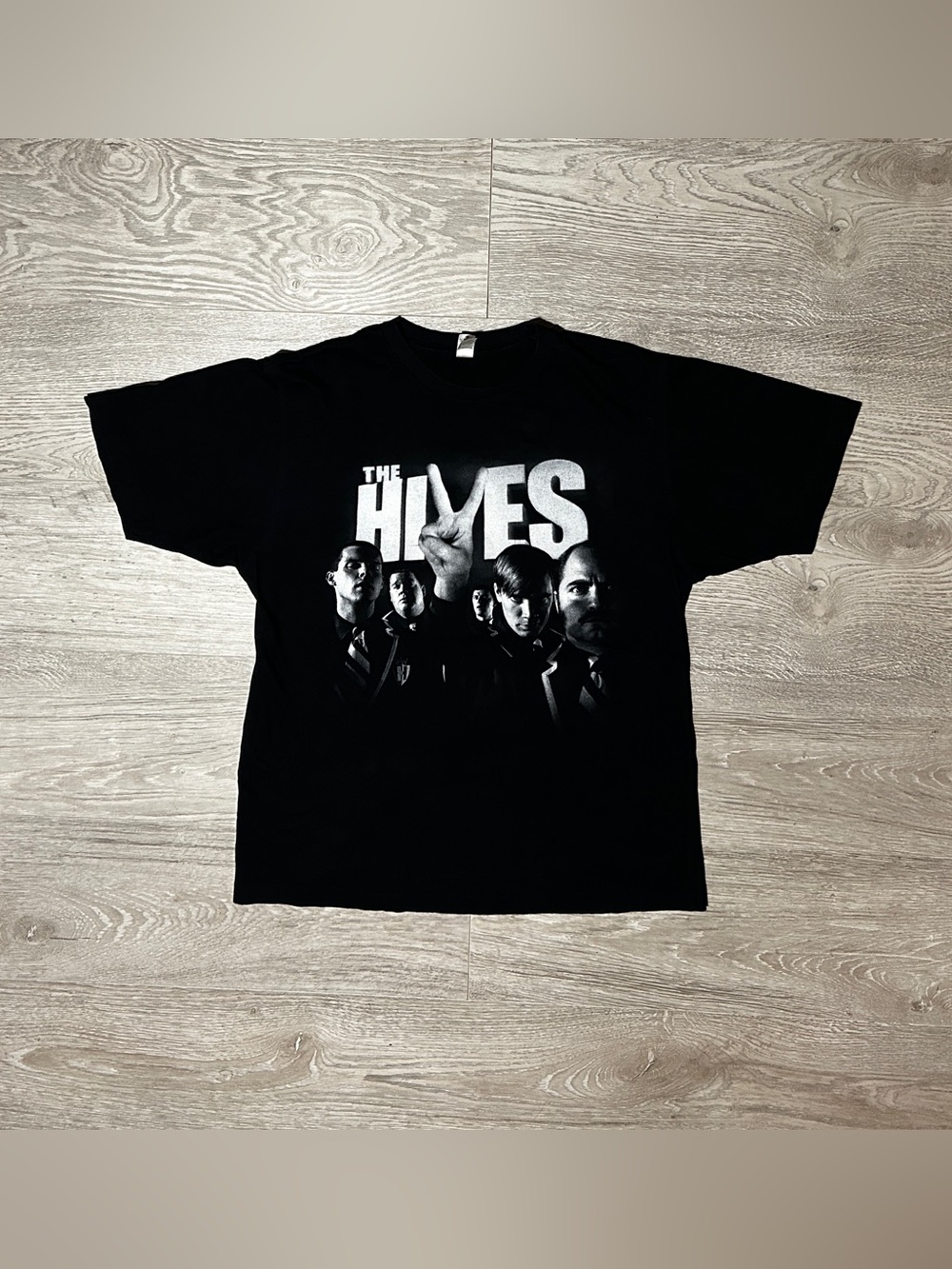 2008 The Hives Black and White Tour Graphic T-Shirt